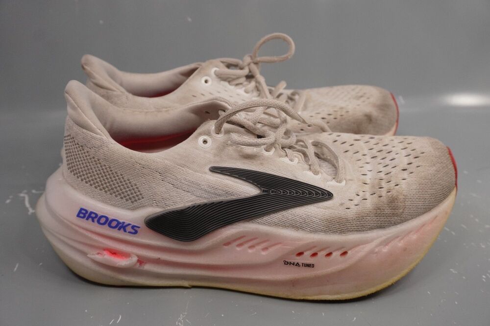 Brooks Glycerin Max Shoes Womens Size 8 White Black Diva Pink Running Athletic